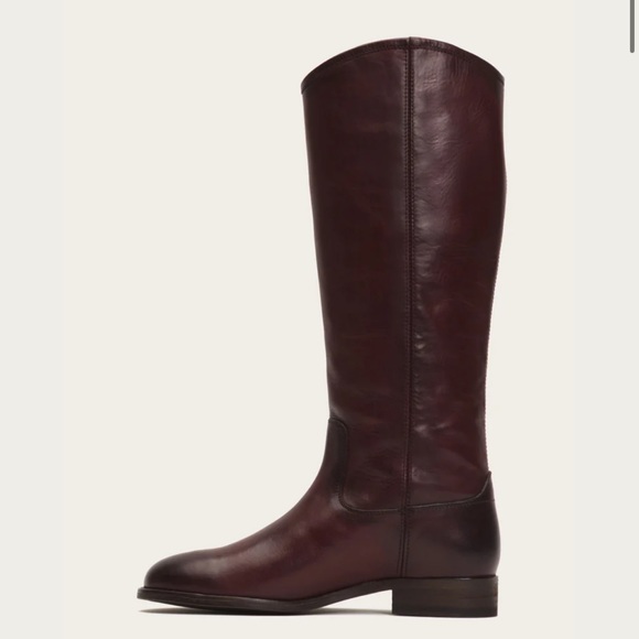 Frye Melissa button 2 boot Bordeaux wine size 5 1/2 - Picture 3 of 14